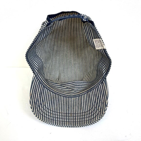 Vintage OshKosh B Gosh Hat Cap Train Engineer Railroad Snap Back USA Made - Picture 6 of 8